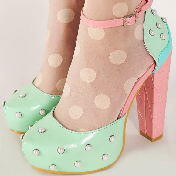 Iron Fist Shoes - 🍨Iron Fist "Lick Me" Platform Ice Cream Heels NIB